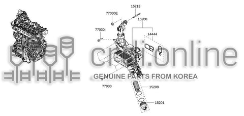 ELEMENT ASSY-OIL FILTER 15209-8580R 152098580R 15209 8580R