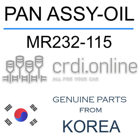 PAN ASSY-OIL [ORIGINAL] MR232-115 MR232115 MR232 115