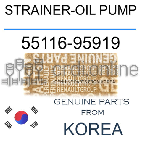 STRAINER-OIL PUMP [ORIGINAL] 55116-95919 5511695919 55116 95919