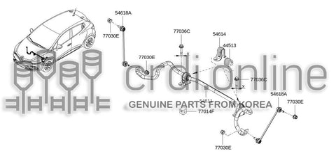 STABILIZER-FRONT 54611-2239R 546112239R 54611 2239R