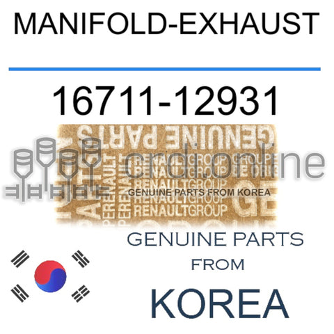 MANIFOLD-EXHAUST [ORIGINAL] 16711-12931 1671112931 16711 12931