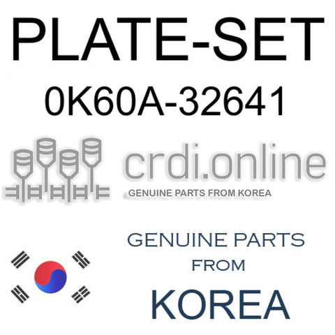 PLATE-SET [ORIGINAL] 0K60A-32641 0K60A32641 0K60A 32641