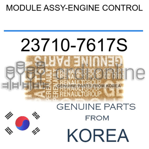 MODULE ASSY-ENGINE CONTROL [ORIGINAL] 23710-7617S 237107617S 23710 7617S