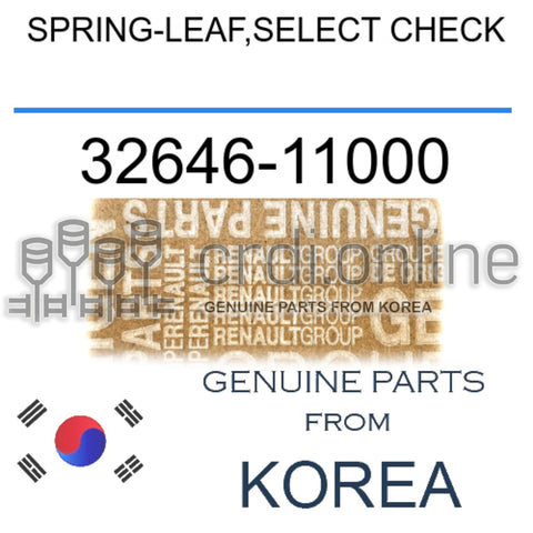 SPRING-LEAF,SELECT CHECK [ORIGINAL] 32646-11000 3264611000 32646 11000