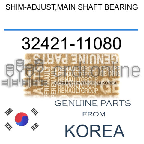 SHIM-ADJUST,MAIN SHAFT BEARING [ORIGINAL] 32421-11080 3242111080 32421 11080