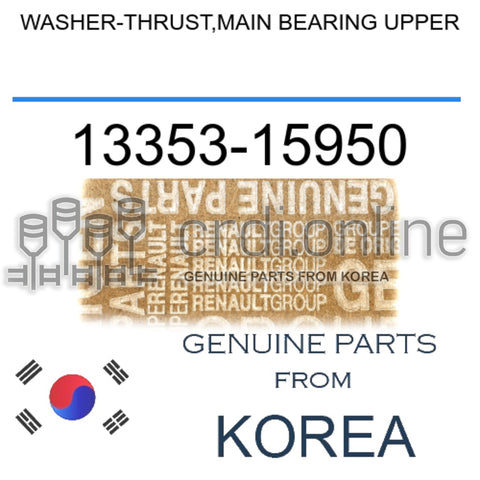 WASHER-THRUST,MAIN BEARING UPPER [ORIGINAL] 13353-15950 1335315950 13353 15950