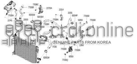 HOSE-HEATERINLET 92400-0668R 924000668R 92400 0668R