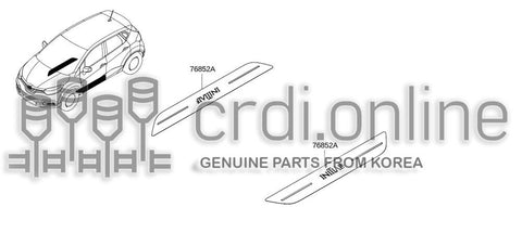 PLATE-KICKINGFRONT 76853-5779R 768535779R 76853 5779R