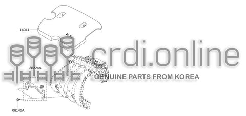 ORNAMAMENT ASSY-ENGINE COVER 14048-2308R 140482308R 14048 2308R