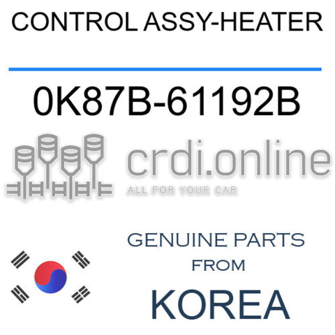 CONTROL ASSY-HEATER [ORIGINAL] 0K87B-61192B 0K87B61192B 0K87B 61192B
