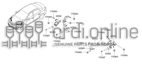 BRACKET ASSY-FRONT END MOUNTINGRH 625B4-7386R 625B47386R 625B4 7386R
