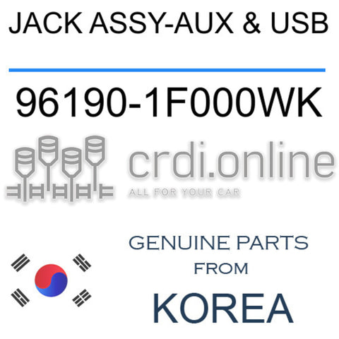 JACK ASSY-AUX & USB [ORIGINAL] 96190-1F000WK 961901F000WK 96190 1F000WK