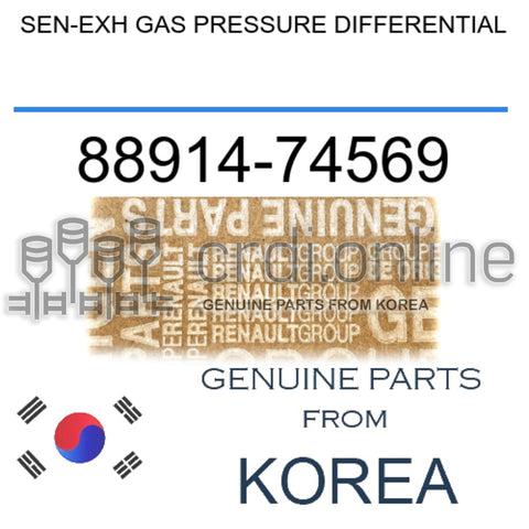 SEN-EXH GAS PRESSURE DIFFERENTIAL [ORIGINAL] 88914-74569 8891474569 88914 74569