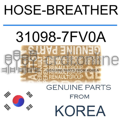 HOSE-BREATHER [ORIGINAL] 31098-7FV0A 310987FV0A 31098 7FV0A