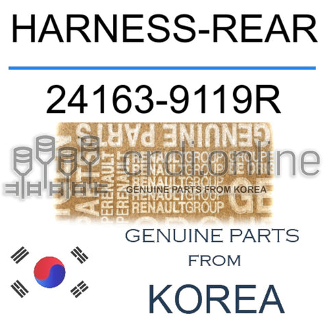 HARNESS-REAR [ORIGINAL] 24163-9119R 241639119R 24163 9119R