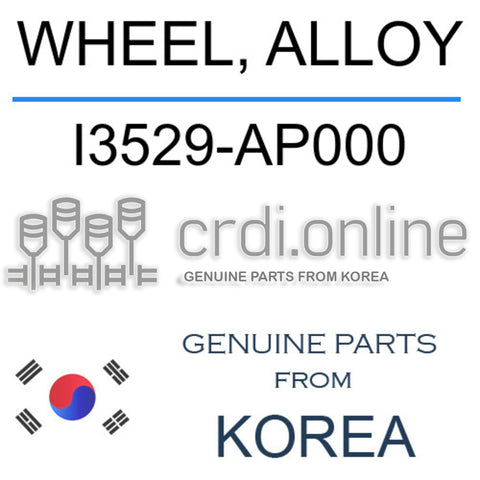 WHEEL, ALLOY [ORIGINAL] I3529-AP000 I3529AP000 I3529 AP000