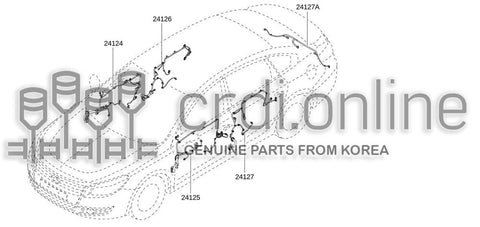 HARNESS-DOORFRONT DRIVER 24124-2213R 241242213R 24124 2213R