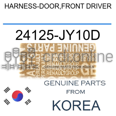 HARNESS-DOOR,FRONT DRIVER [ORIGINAL] 24125-JY10D 24125JY10D 24125 JY10D