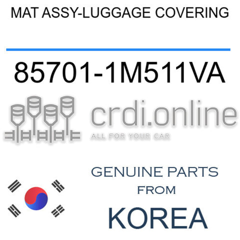 MAT ASSY-LUGGAGE COVERING [ORIGINAL] 85701-1M511VA 857011M511VA 85701 1M511VA