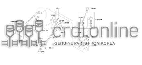 BRACKET ASSY-HOLDER RUBBER 35150-51010 3515051010 35150 51010