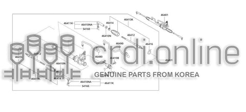 GEAR & LINKAGE ASSY-POWER STEERING 46401-51550 4640151550 46401 51550