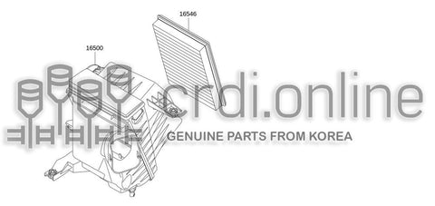 ELEMENT ASSY 16546-30P00 1654630P00 16546 30P00