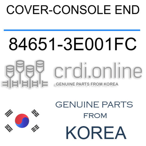 COVER-CONSOLE END [ORIGINAL] 84651-3E001FC 846513E001FC 84651 3E001FC