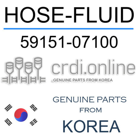 HOSE-FLUID [ORIGINAL] 59151-07100 5915107100 59151 07100