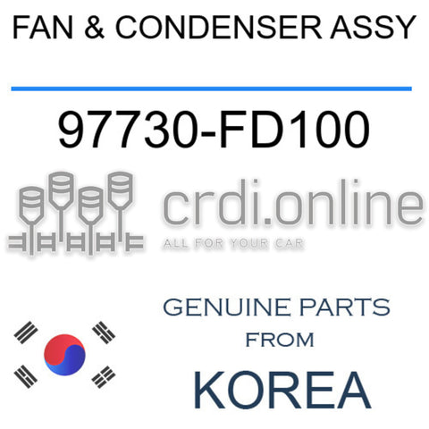 FAN & CONDENSER ASSY [ORIGINAL] 97730-FD100 97730FD100 97730 FD100