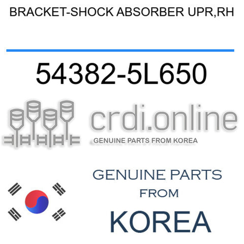 BRACKET-SHOCK ABSORBER UPR,RH 54382-5L650 543825L650 54382 5L650