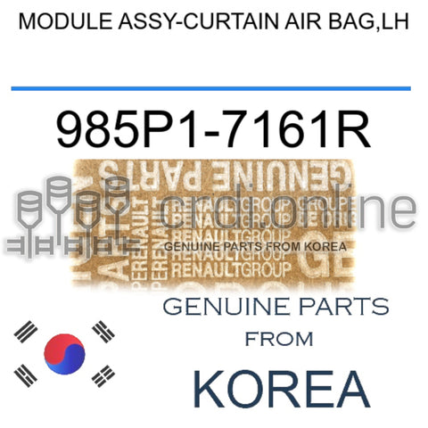 MODULE ASSY-CURTAIN AIR BAG,LH [ORIGINAL] 985P1-7161R 985P17161R 985P1 7161R