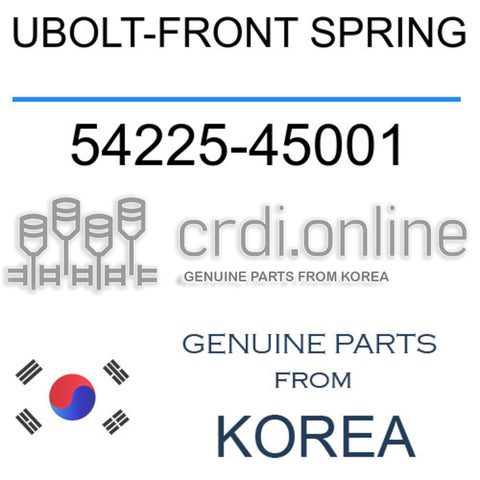 UBOLT-FRONT SPRING [ORIGINAL] 54225-45001 5422545001 54225 45001