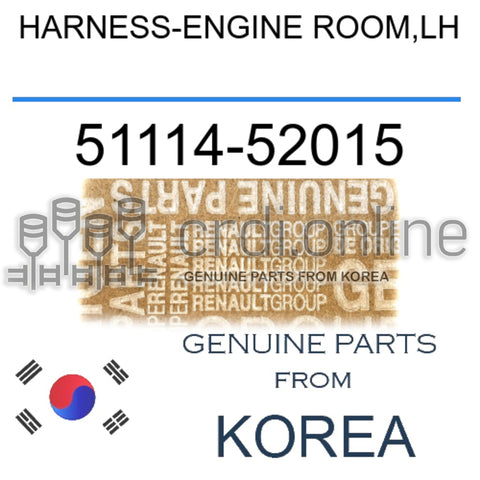 HARNESS-ENGINE ROOM,LH [ORIGINAL] 51114-52015 5111452015 51114 52015
