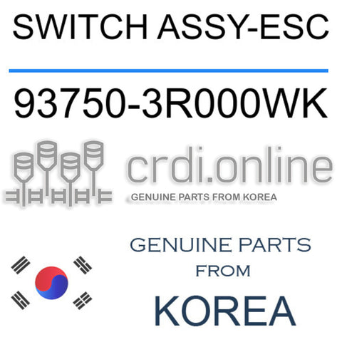 SWITCH ASSY-ESC [ORIGINAL] 93750-3R000WK 937503R000WK 93750 3R000WK