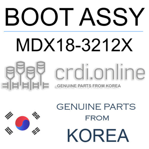 BOOT ASSY MDX18-3212X MDX183212X MDX18 3212X
