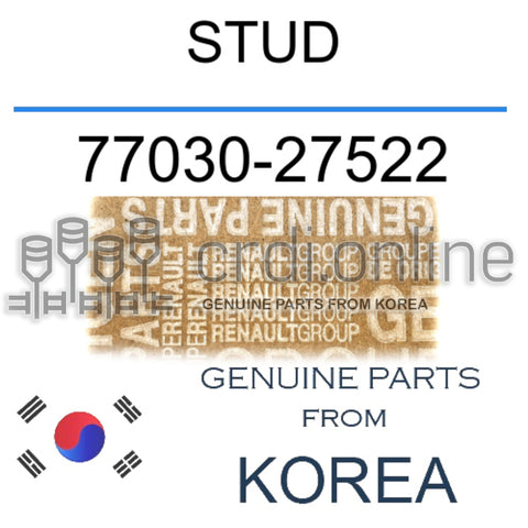 STUD [ORIGINAL] 77030-27522 7703027522 77030 27522