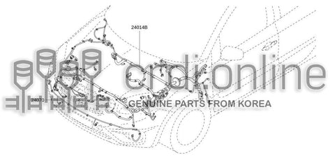 HARNESS-FRONT BUMPER 24070-4583R 240704583R 24070 4583R
