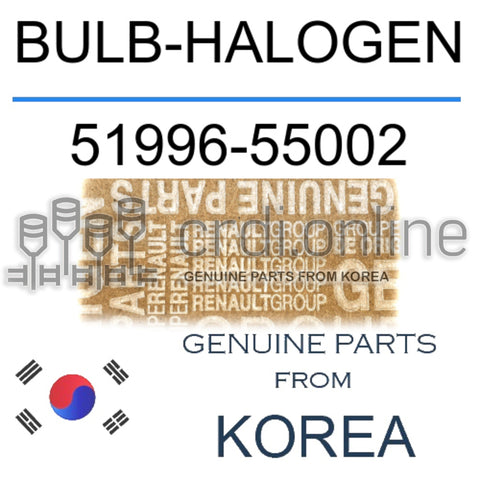 BULB-HALOGEN [ORIGINAL] 51996-55002 5199655002 51996 55002