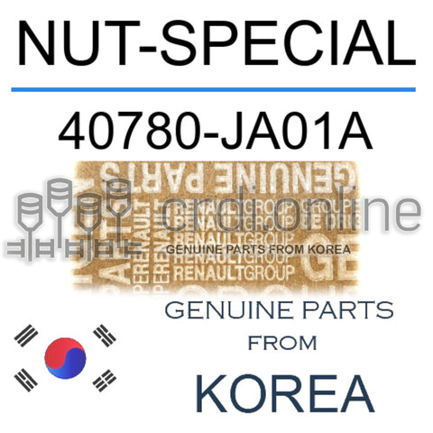 NUT-SPECIAL [ORIGINAL] 40780-JA01A 40780JA01A 40780 JA01A