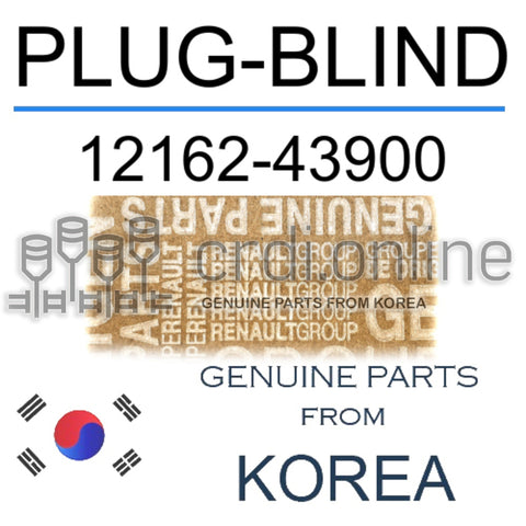 PLUG-BLIND [ORIGINAL] 12162-43900 1216243900 12162 43900
