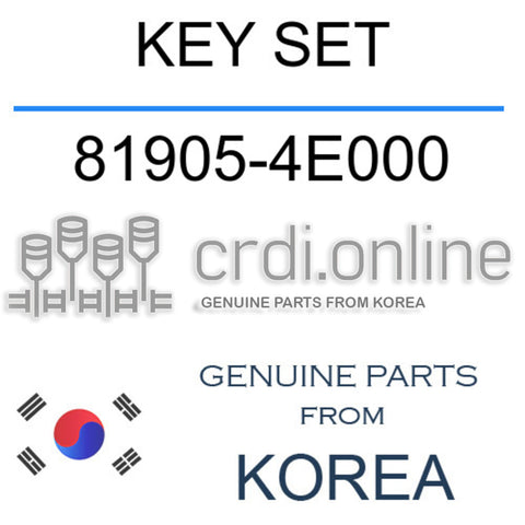KEY SET [ORIGINAL] 81905-4E000 819054E000 81905 4E000