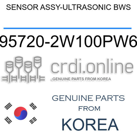 SENSOR ASSY-ULTRASONIC BWS [ORIGINAL] 95720-2W100PW6 957202W100PW6 95720 2W100PW6