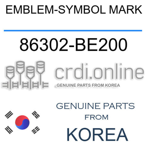 EMBLEM-SYMBOL MARK [ORIGINAL] 86302-BE200 86302BE200 86302 BE200