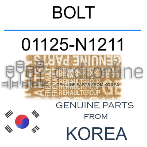 BOLT [ORIGINAL] 01125-N1211 01125N1211 01125 N1211