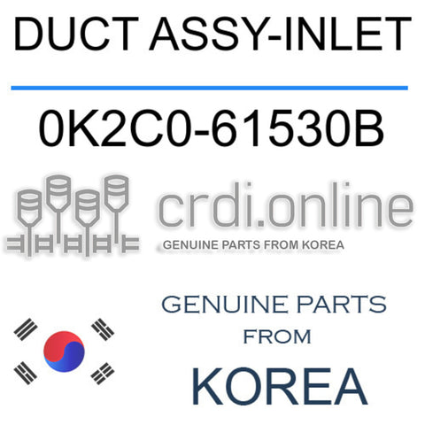 DUCT ASSY-INLET [ORIGINAL] 0K2C0-61530B 0K2C061530B 0K2C0 61530B