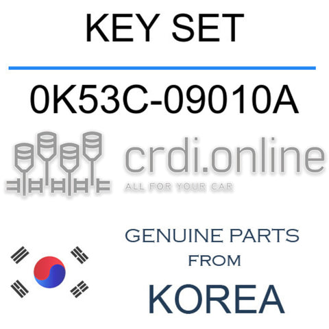 KEY SET [ORIGINAL] 0K53C-09010A 0K53C09010A 0K53C 09010A