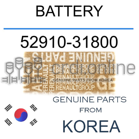 BATTERY [ORIGINAL] 52910-31800 5291031800 52910 31800