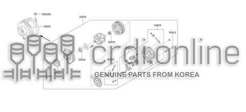 BEARING-REAR 52816-51160 5281651160 52816 51160