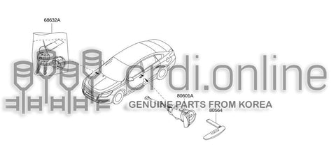 LOCK-GLOVE BOX 80601-6041R 806016041R 80601 6041R