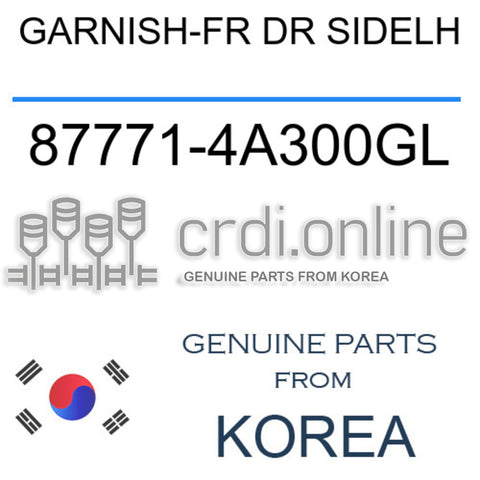 GARNISH-FR DR SIDELH [ORIGINAL] 87771-4A300GL 877714A300GL 87771 4A300GL